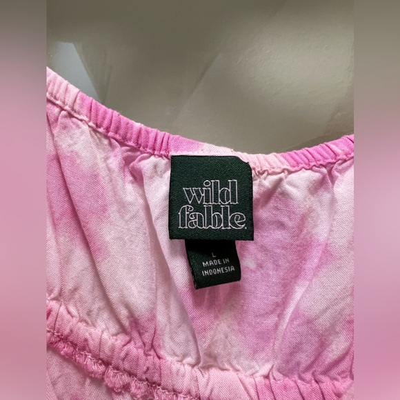 Wild Fable Pink spaghetti strap dress,size Large - Picture 3 of 3